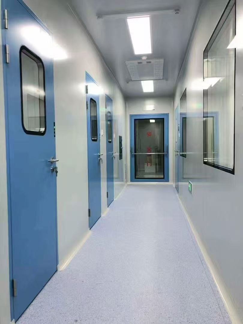 Hospital clean corridor and cleanroom door project