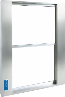 Elevated transfer window for clean areas