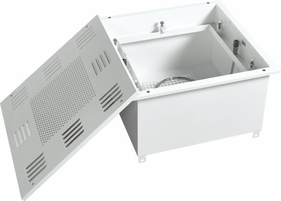 Terminal HEPA Filter Boxes Explained: Types, Applications and Selection Guide Terminal HEPA filter box with H14 filter installed in a cleanroom ceiling HVAC air supply system
