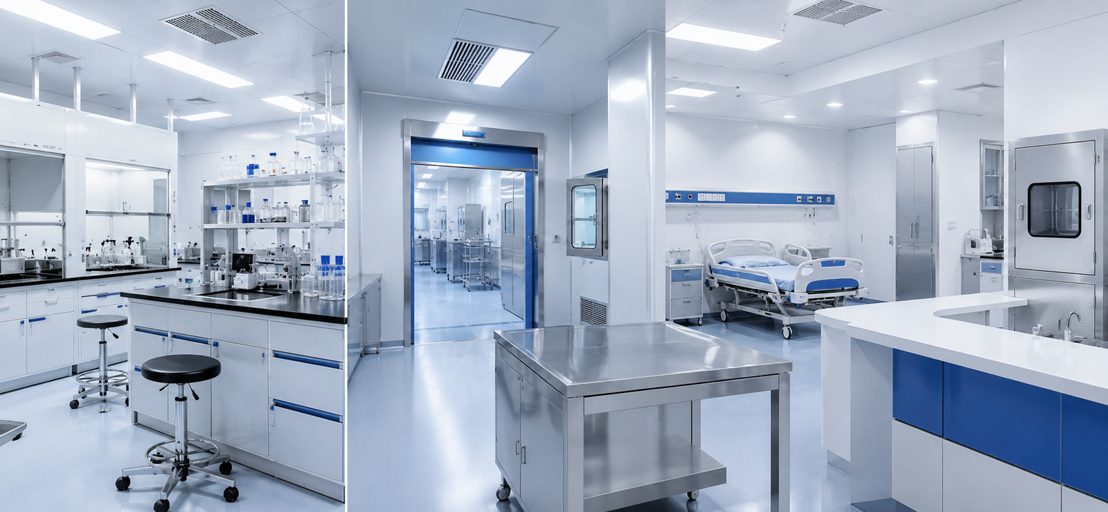 Juxing cleanroom product package for hospital and laboratory projects