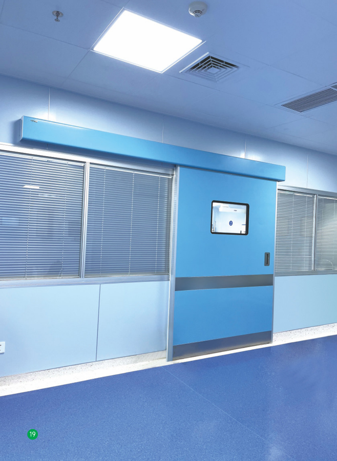 Magnetic levitation airtight automatic cleanroom door