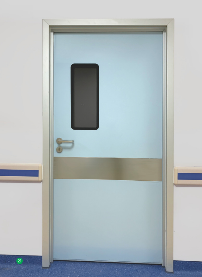 Manual airtight single opening door