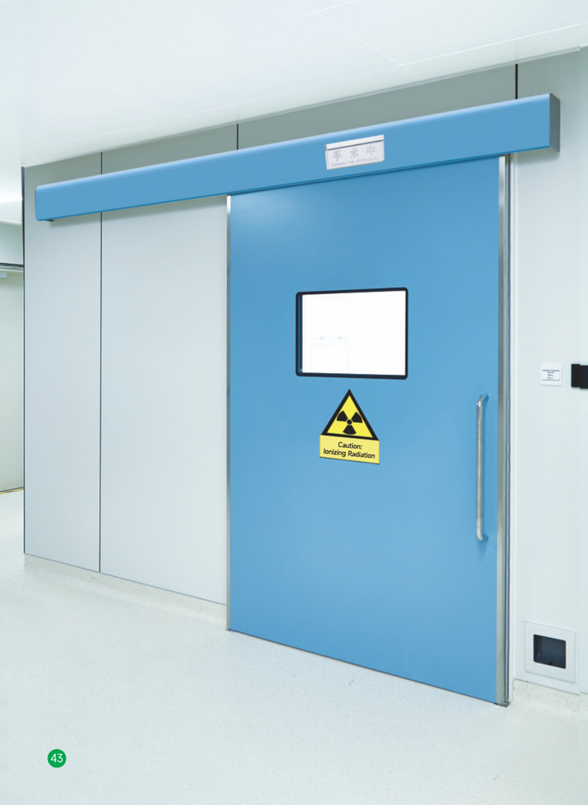 Radiation shielding airtight automatic door