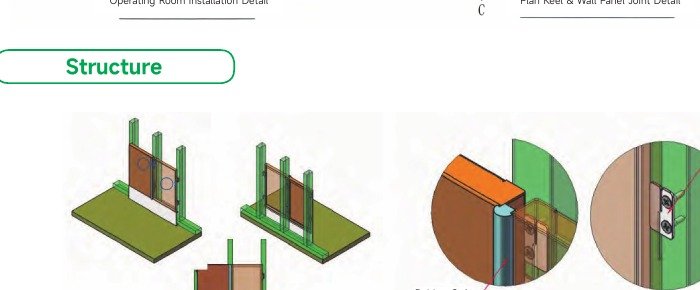 Prefabricated wall panel structure and hook detail