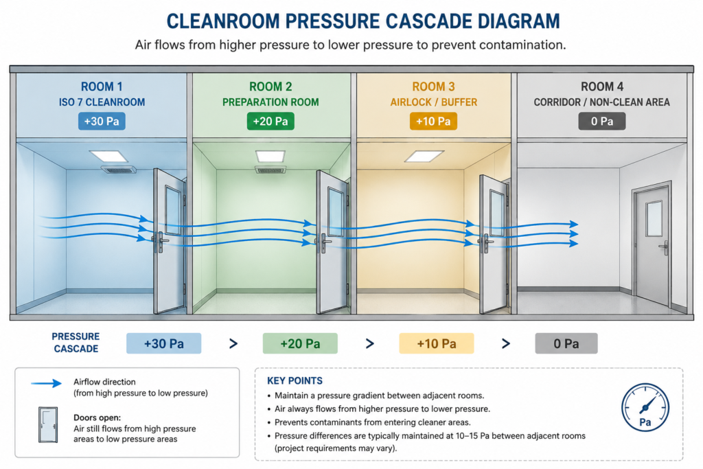 pressure cascade diagram