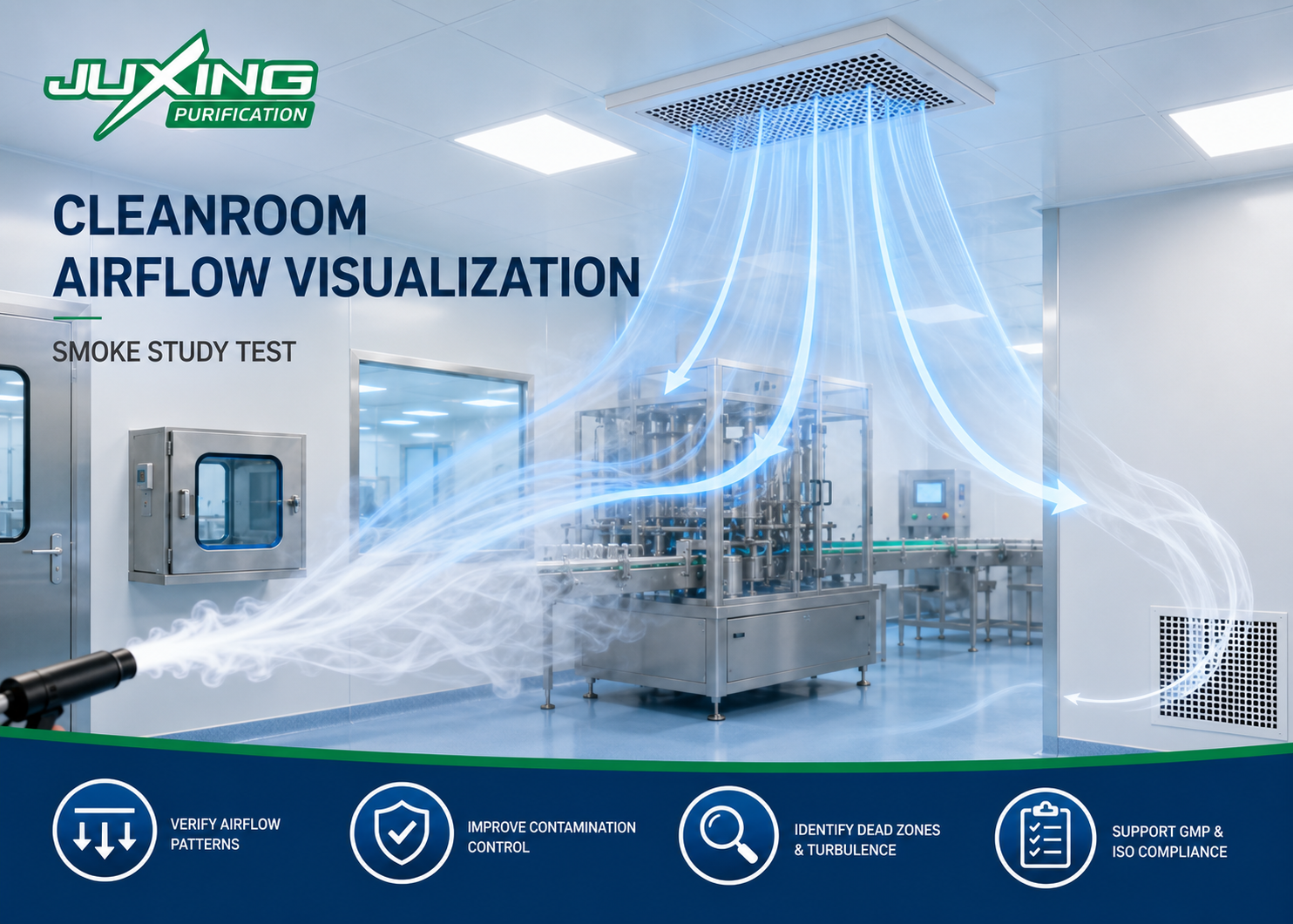 Resources cleanroom airflow visualization smoke study