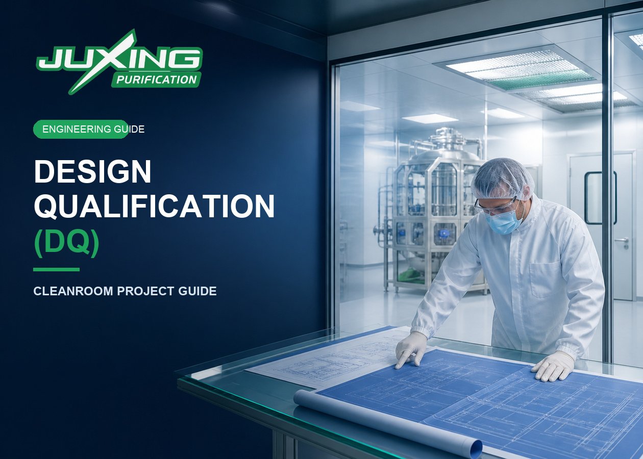 Design qualification review for a cleanroom project before construction and qualification