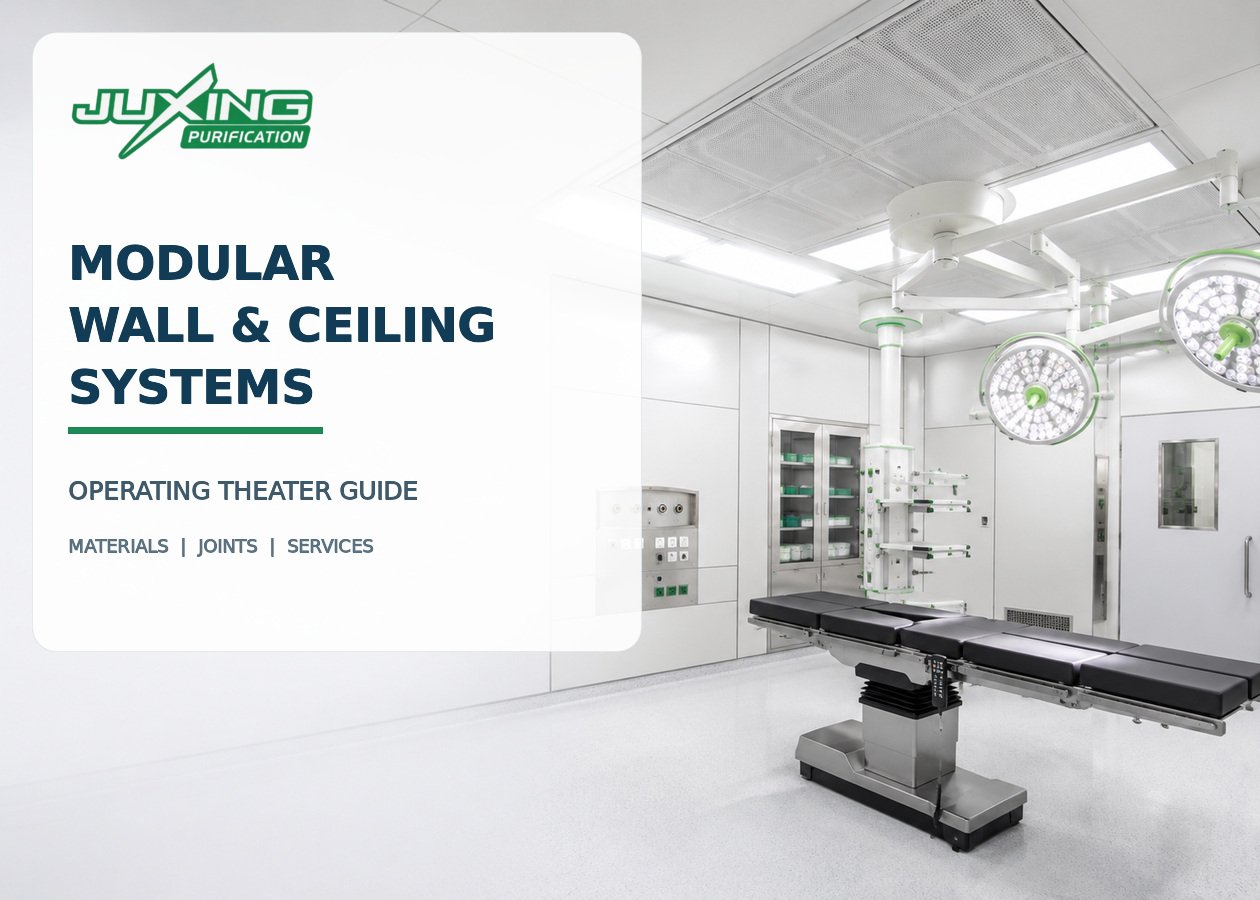 Resources Modular operating theater wall and ceiling systems with integrated medical services