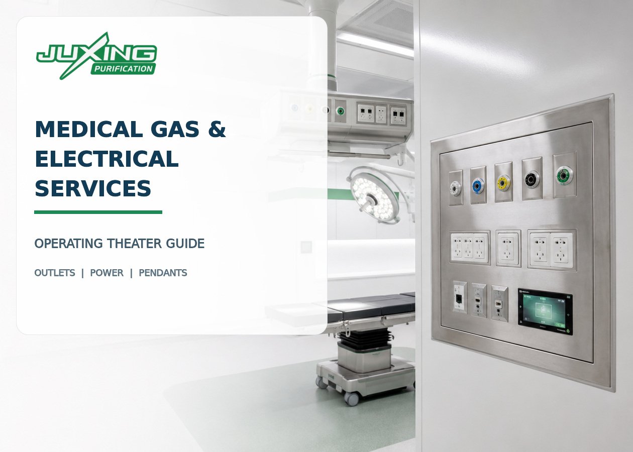 Resources Medical gas and electrical services integrated into a modular operating theater